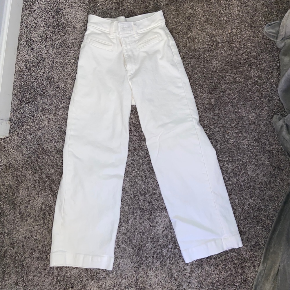 LEVI Straight Leg White Jeans